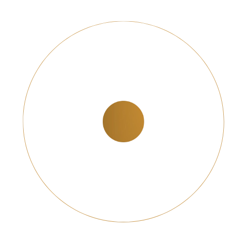Kreis mit Mittelpunkt als Symbol für Ruhe